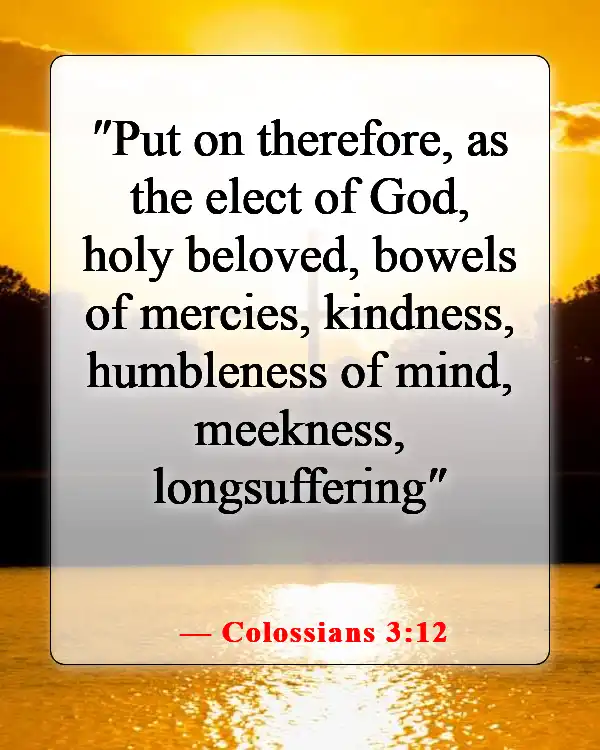 Bible Verse About Being Humble And Patient (Colossians 3:12)