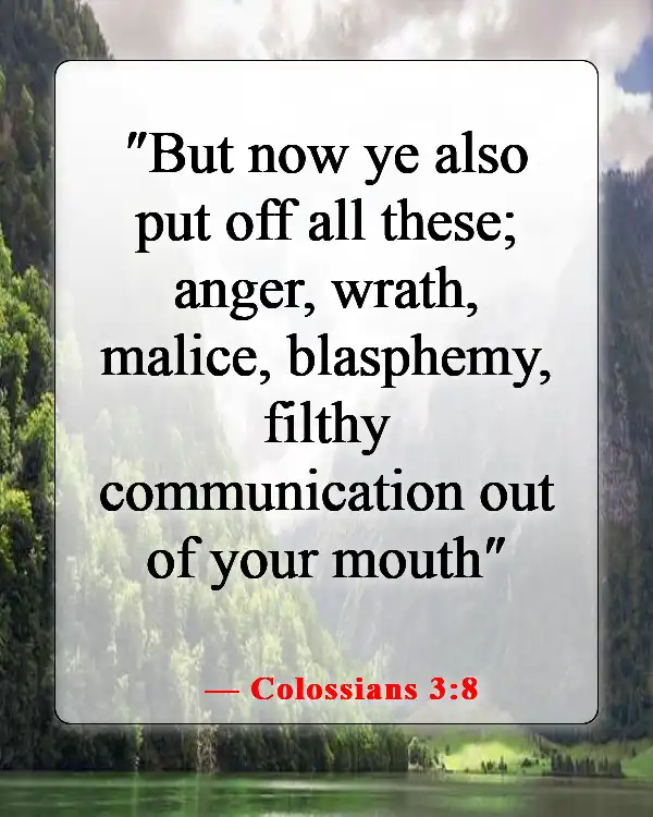 Bible Verses About Speaking Positive Words (Colossians 3:8)