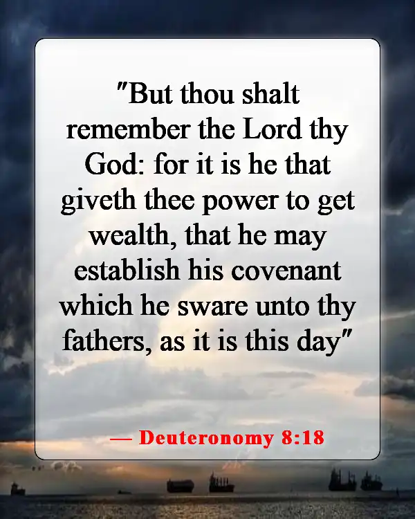 Bible Verses About Working Hard for Money and Success (Deuteronomy 8:18)