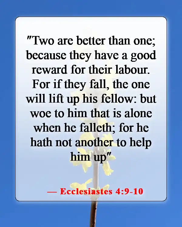 Meaningful Bible Verse About A Man Getting Married (Ecclesiastes 4:9-10)