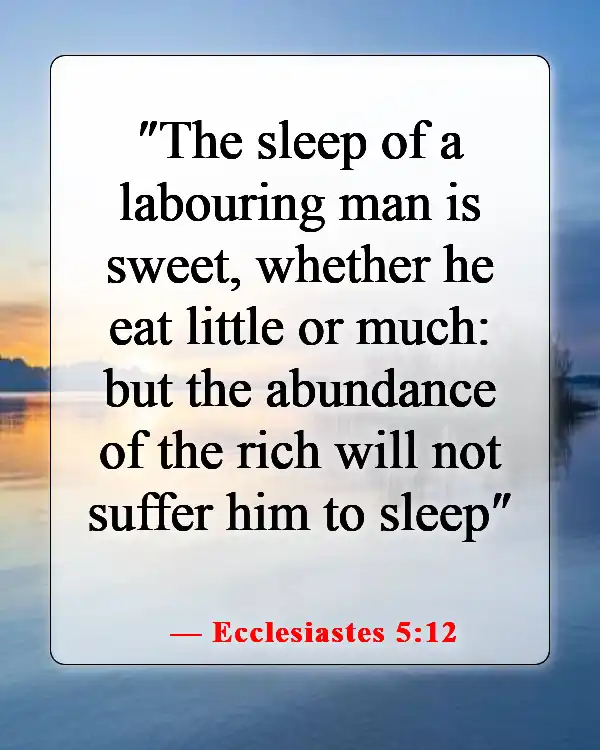 Bible Verses About Working Hard for Money and Success (Ecclesiastes 5:12)