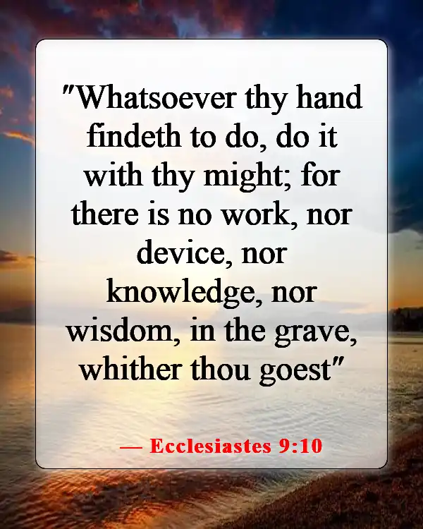 Bible Verses About Working Hard for Money and Success (Ecclesiastes 9:10)