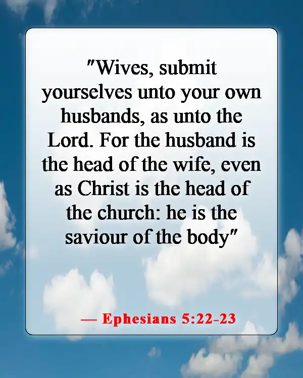 Meaningful Bible Verse About A Man Getting Married (Ephesians 5:22-23)