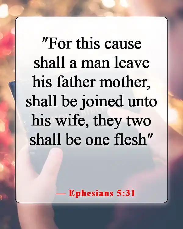 Meaningful Bible Verse About A Man Getting Married (Ephesians 5:31)