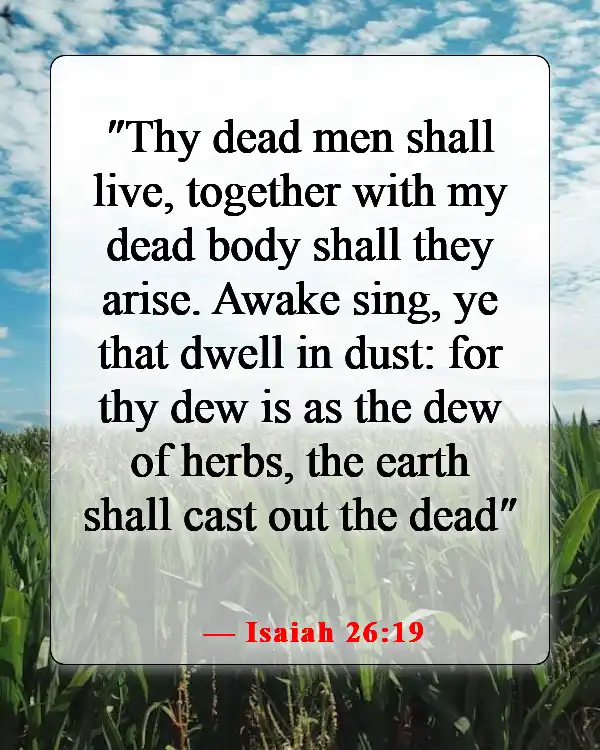 Amazing Bible Verses About Going To Heaven And Coming Back (Isaiah 26:19)