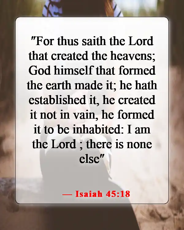 Inspiring Bible Passages About Stewardship Of God’s Creation (Isaiah 45:18)