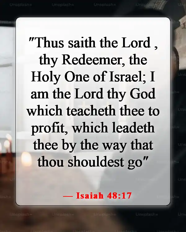 Bible Verses About Teaching Others About God (Isaiah 48:17)