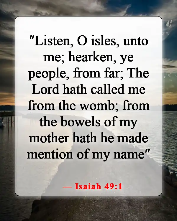 Bible Verse On How To Perform An Abortion (Isaiah 49:1)