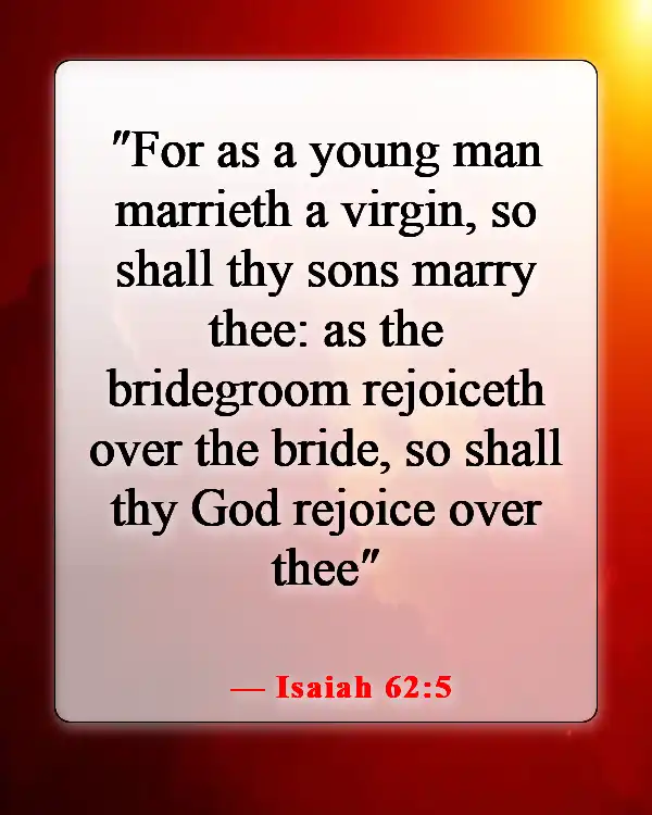 Meaningful Bible Verse About A Man Getting Married (Isaiah 62:5)