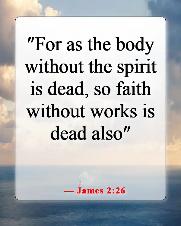 Bible Verses About Abortion Pro Choice (James 2:26)