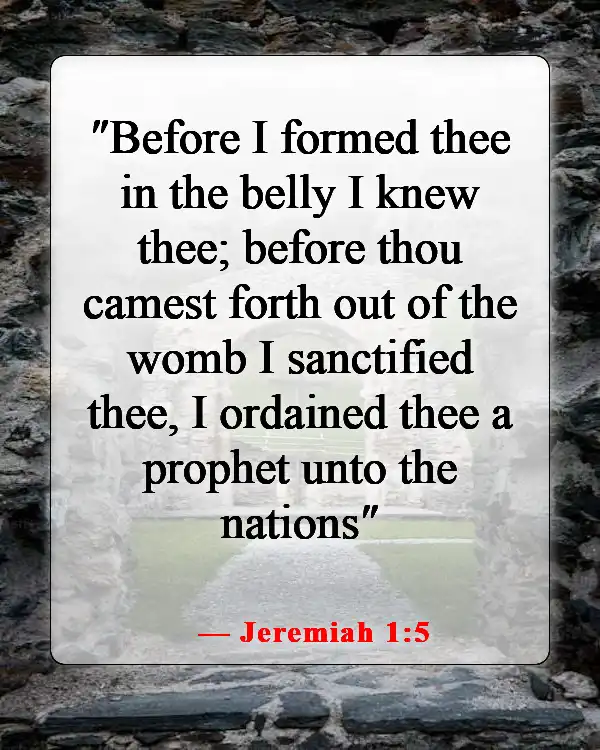 Bible Verses About Abortion Pro Choice (Jeremiah 1:5)