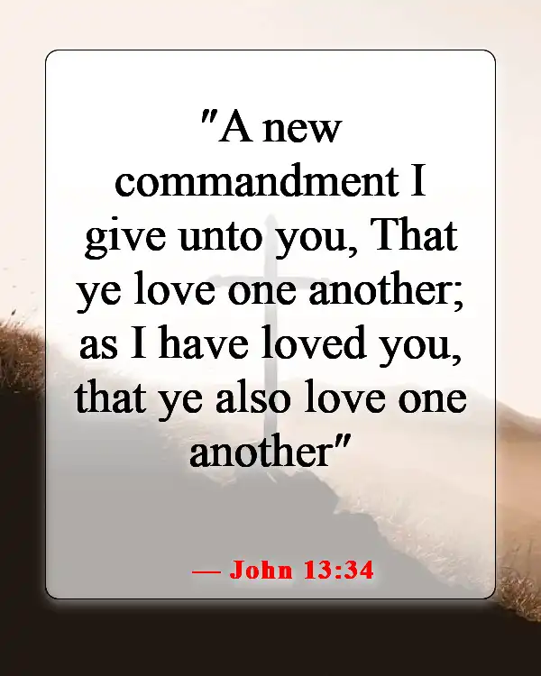 Bible Verses About Causing Pain To Others (John 13:34)