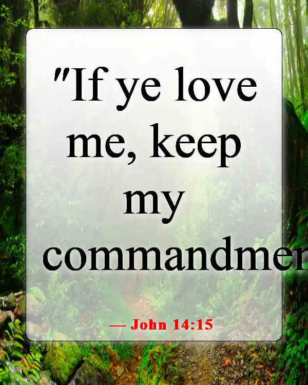 Bible Verses About Self-Control For Kids (John 14:15)