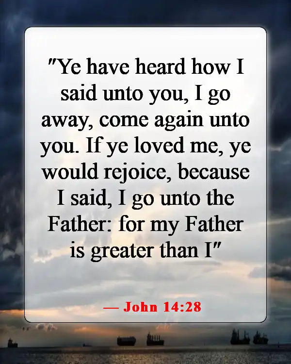 Amazing Bible Verses About Going To Heaven And Coming Back (John 14:28)