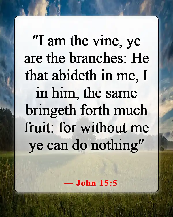 Bible Verses About Self-Control For Kids (John 15:5)