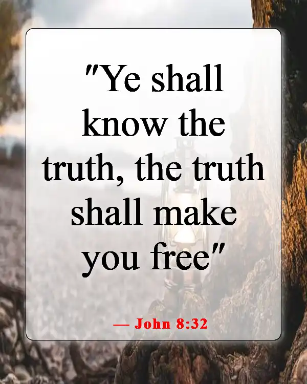 Bible Verse About Being Free From Chains (John 8:32)