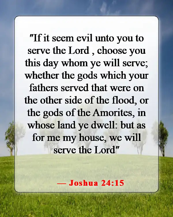 Inspiring Bible Verse About Concern For The Family And Future Generations (Joshua 24:15)