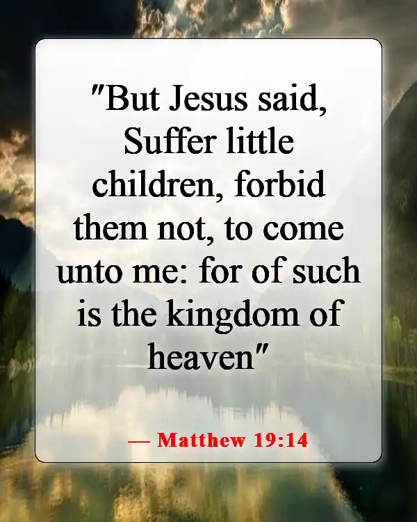 Bible Verses About Little Things Making A Big Difference (Matthew 19:14)