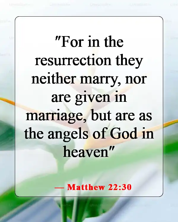 Meaningful Bible Verse About A Man Getting Married (Matthew 22:30)