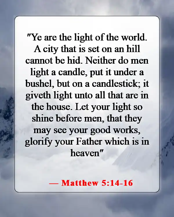 Inspiring Bible Passages About Stewardship Of God’s Creation (Matthew 5:14-16)