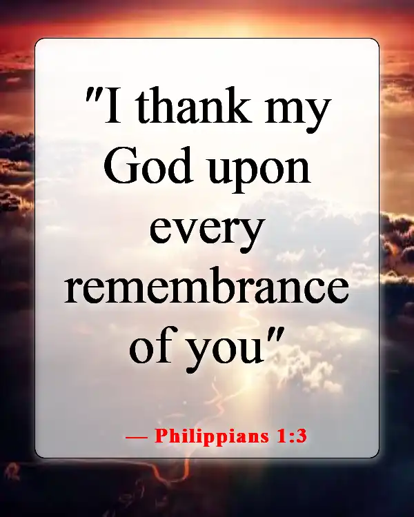 Powerful Bible Verses About Appreciation And Gratitude To God (Philippians 1:3)