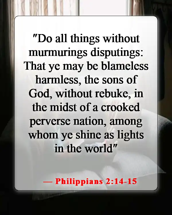 Bible Verses About Self-Control For Kids (Philippians 2:14-15)