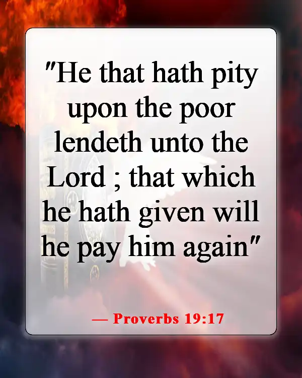 Bible Verses About Working Hard for Money and Success (Proverbs 19:17)