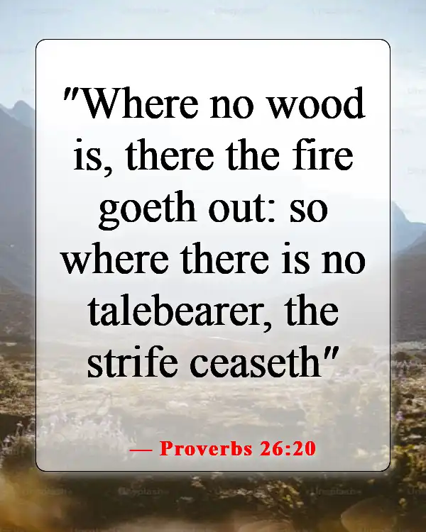 Bible Verses About Keeping Your Mouth Shut (Proverbs 26:20)