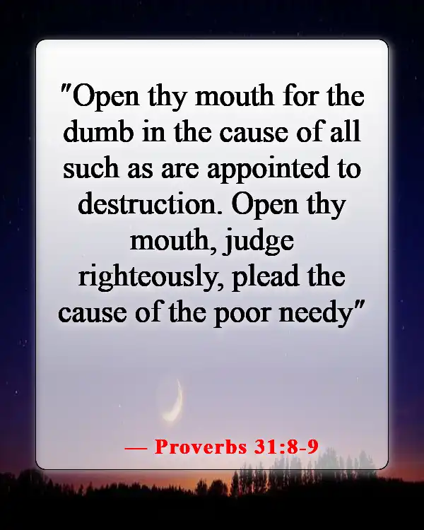 Bible Verses About Abortion Pro Choice (Proverbs 31:8-9)