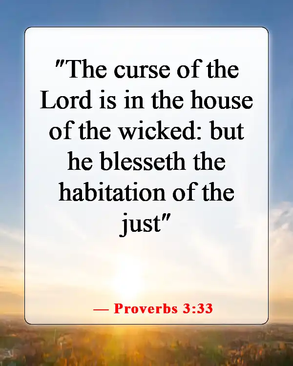 Inspiring Bible Verse About Concern For The Family And Future Generations (Proverbs 3:33)