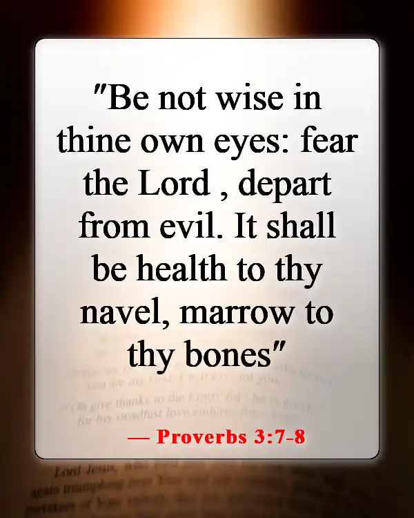 Bible Verse About God Protecting Us From Disease (Proverbs 3:7-8)