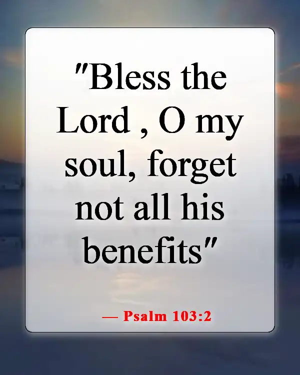 Powerful Bible Verses About Appreciation And Gratitude To God (Psalm 103:2)