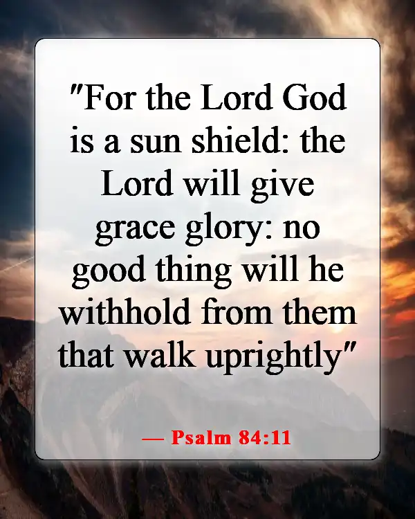 Bible Verses About Being Excited For The Future (Psalm 84:11)