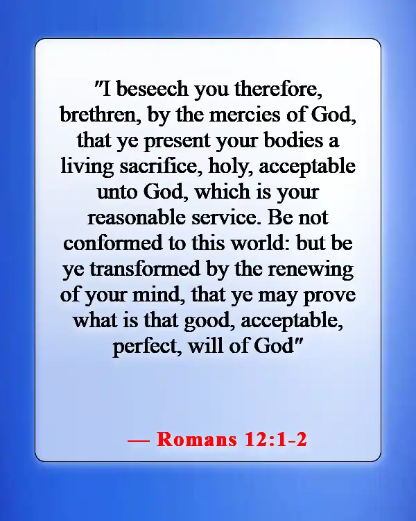 Bible Verses About Self-Control For Kids (Romans 12:1-2)