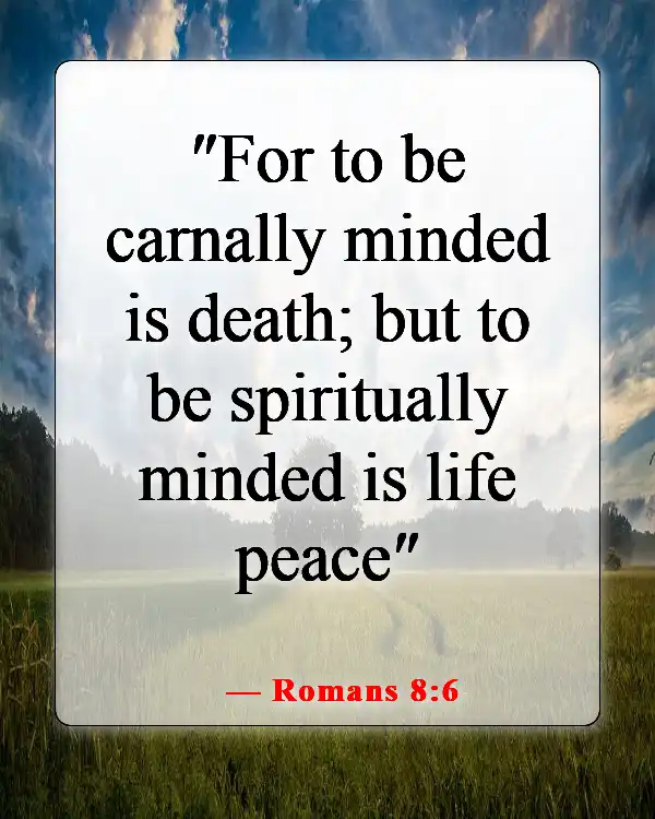 Bible Verses About Self-Control For Kids (Romans 8:6)